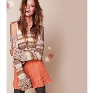 Free People Limbo Cropped Bell Sleeve Sweater